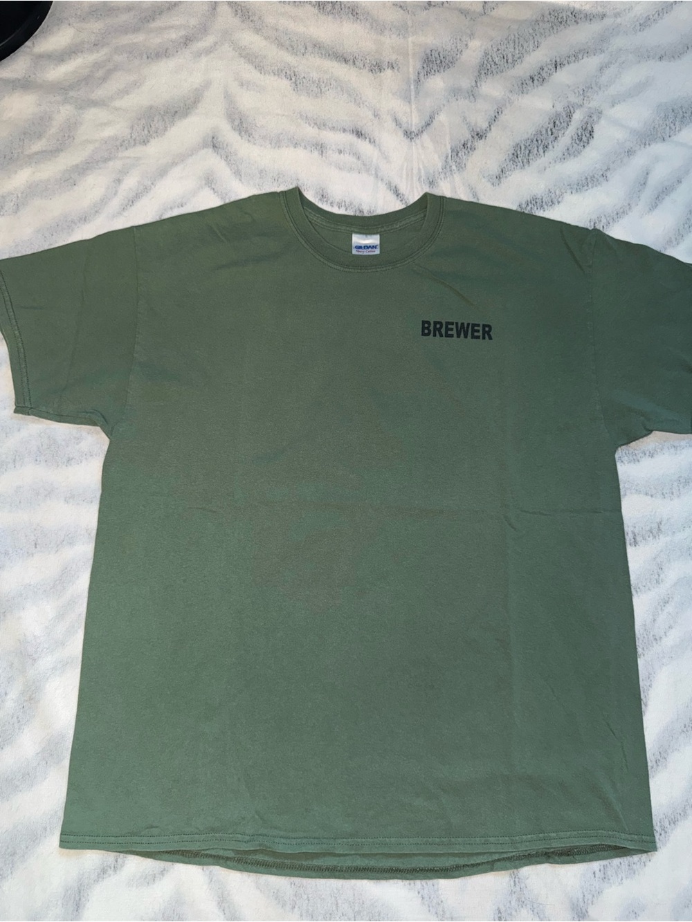 Supreme Olive Green 'BREWER' Short-Sleeve Crewneck Tee